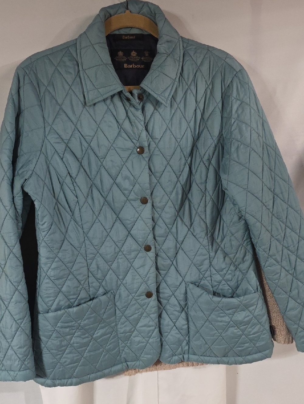 Barbour Quilted Pale Blue Women's Puffer Jacket